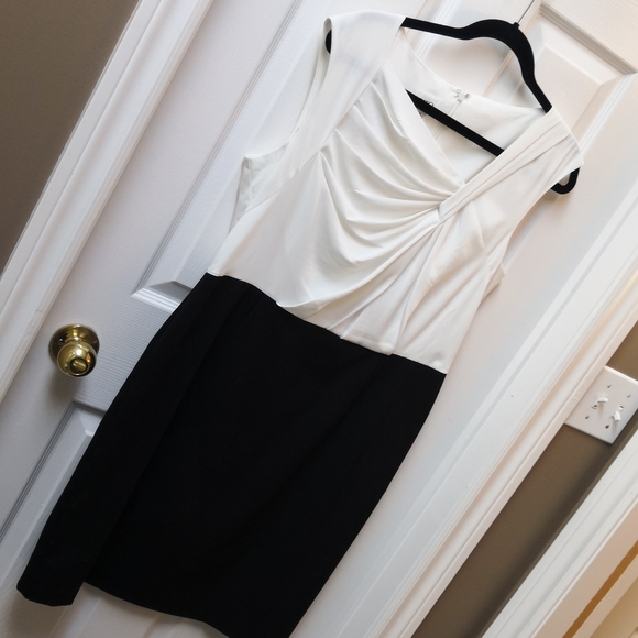 Cato Black & White Dress, sz 14-16 - Picture 1 of 6